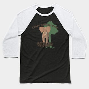 Chobe National Park Elephant Baseball T-Shirt